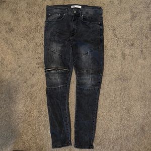 Mens biker jean